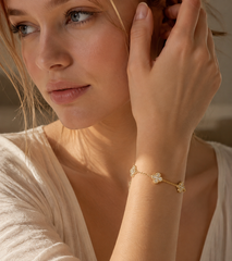 Clover Gold Charm Bracelet